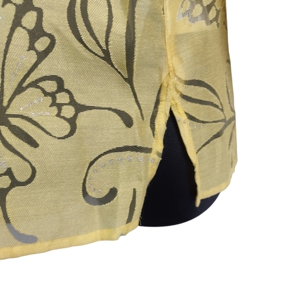 Alfred Dunner Top Shirt Women's Yellow Butterfly Button Up Sz PL NWT - Picture 6 of 12